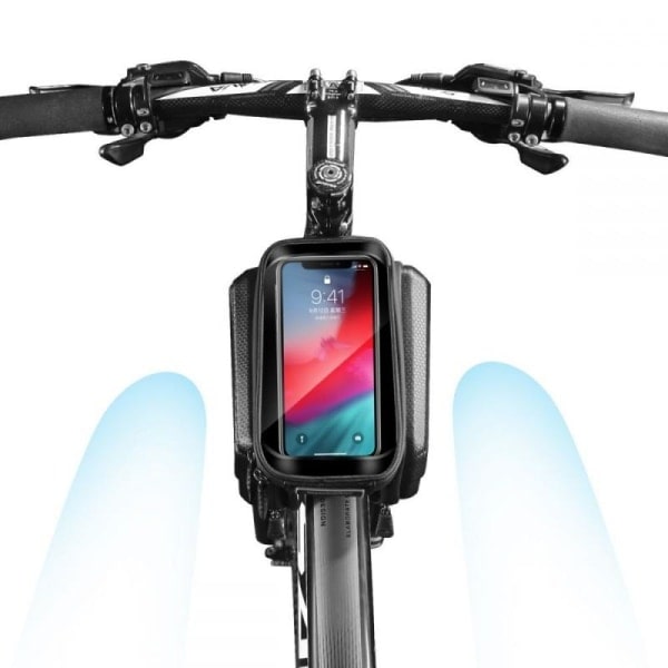 Vandafvisende Cykeltaske med Mobilrum WildMan HardPouch XXL Sort