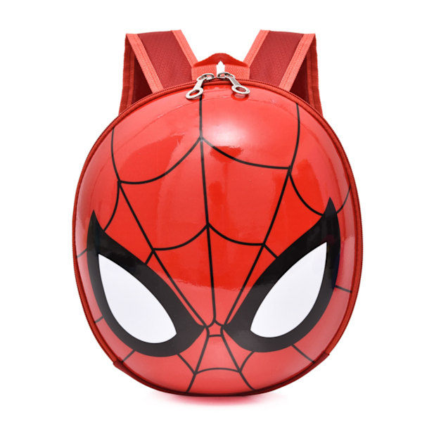 Lasten Piirretty Reppu Kova Kuori Päiväkoti Koululaukku Paksuuntuneet Leveät Hihnat Söpö Lasten Reppu Spider Man Punainen