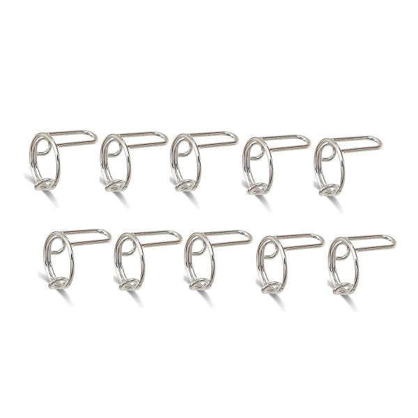 REMAKE 10-pack Tunna Nagelringar för Damer Daglig Fingerspets Skydd Ring Smycken Present till Flickvän Silver