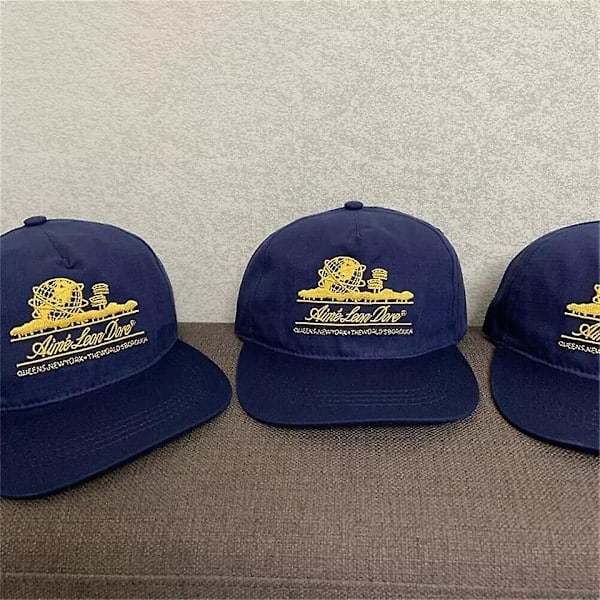 Aim Leon Dore Unisex Justerbar Baseball Caps Navy