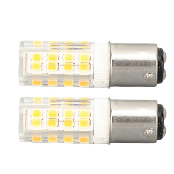 REMAKE 2-pack Små LED-lampor i Majsform, Dimbara, BA15D, för Symaskin, Kylskåp, Apparater, Varmvitt Ljus