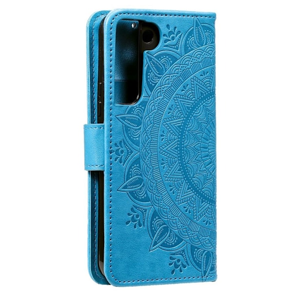 SKALO Samsung S22 Mandala Lommebokdeksel - Blå