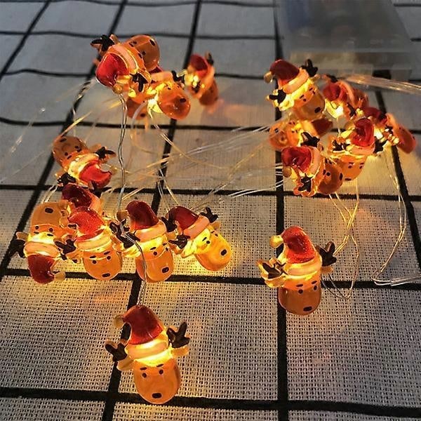 LED Snømann Lyslenke for Juletre, Høytidsfestdekorasjon, D 2M