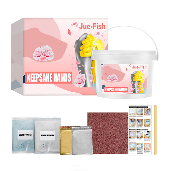 REMAKE DIY Håndstøpekit Gips Håndstøpekit Gave til Par Bryllupsdag Familie og Barn