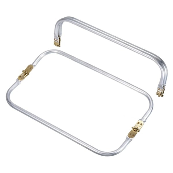 REMAKE 2pcs metal purse frame U-shaped bag Handle inner kiss lock