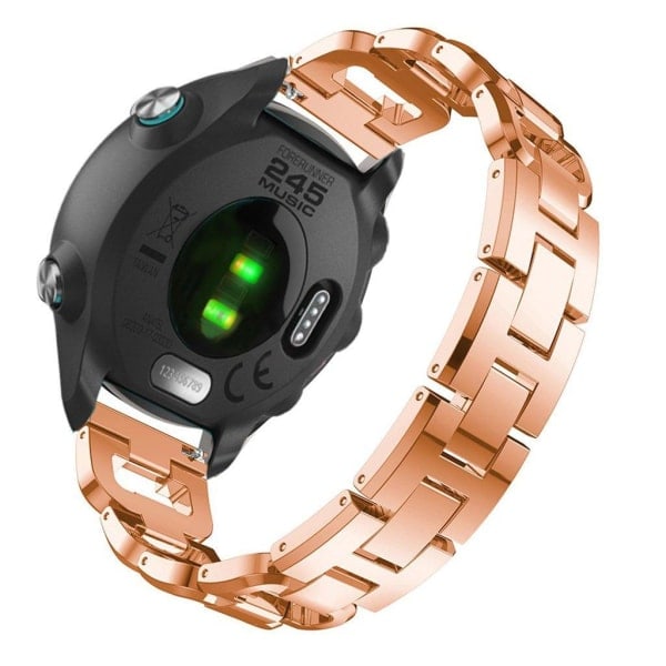 Garmin Forerunner 245 X-formet armbånd med steiner - Roségull Rosa