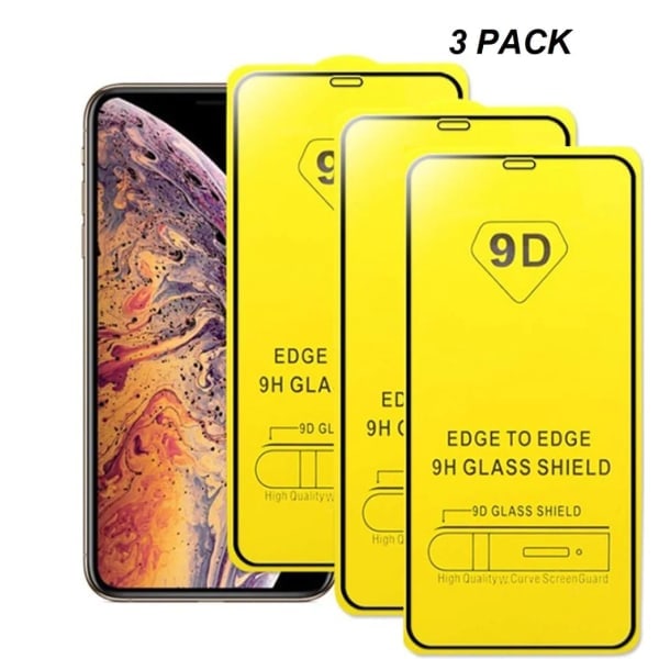 3 PAK - Skærmbeskytter iPhone 11/ XR (6,1 tommer) 9D Hærdet glas