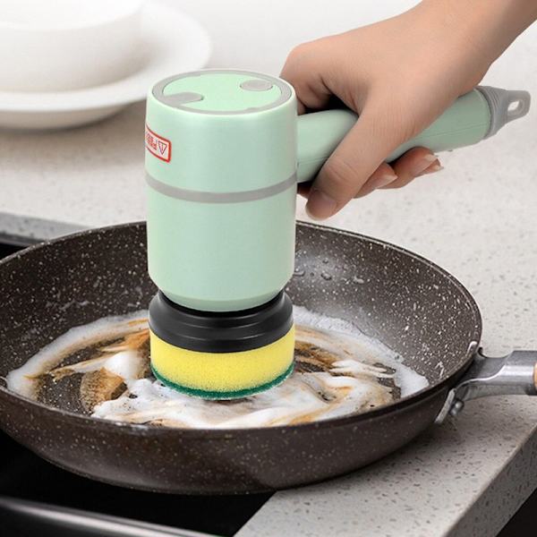 3-i-1 Elektrisk Rengöringsborste Multifunktionell Hem USB Green