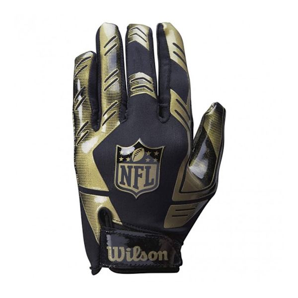 Wilson Unisex Voksen NFL Mottakerhansker One Size Svart/Gull Svart/Gull One Size