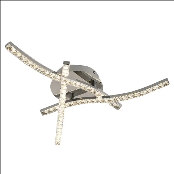 REMAKE Moderne 18W Krystall LED Taklampe for Stue og Soverom Innredning gul