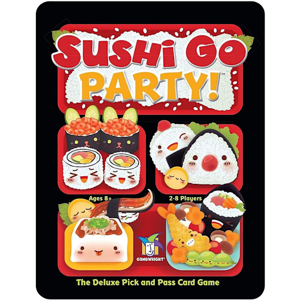 Sushi Go Party Card Game | Ages 8+ | 2-8 players | 20 minutes playing time