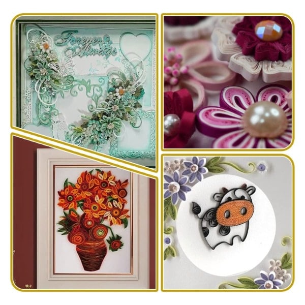 REMAKE 900 Strimler Sett Papir Quilling Sett Strimler per Pakke Papir