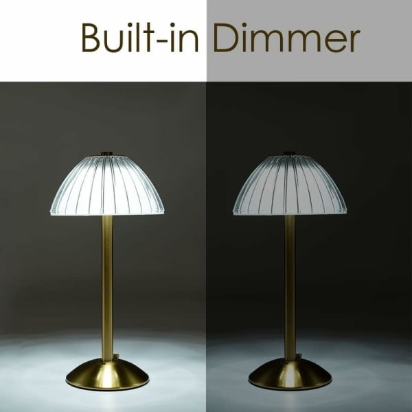 REMAKE Led-bordlampe uten ledning, Batteridrevet bordlampe, Dimbar Led-bordlampe - nattlampe for stue, soverom, 3 lysfarger