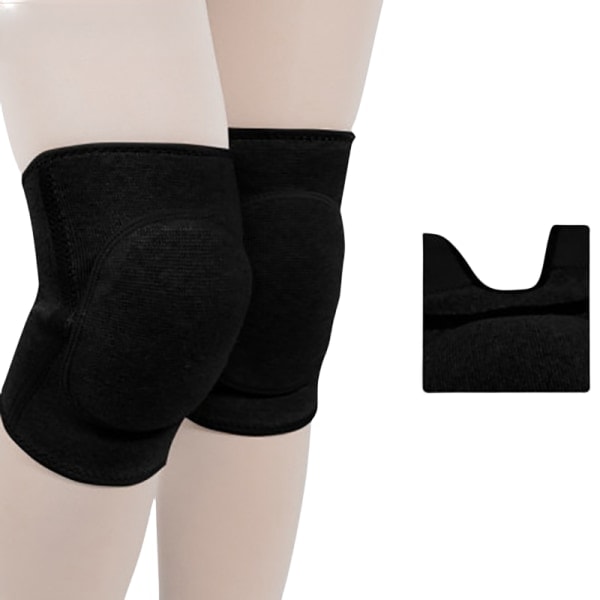 Dance Knee Pads Soft Sports Knee Pads for Women Black M