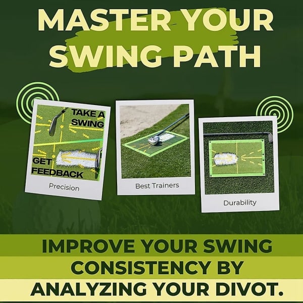 REMAKE Golf-swingiharjoitusmatto, näyttää selkeästi lyöntien merkit, kannettava takapihan swing-harjoitusmatto