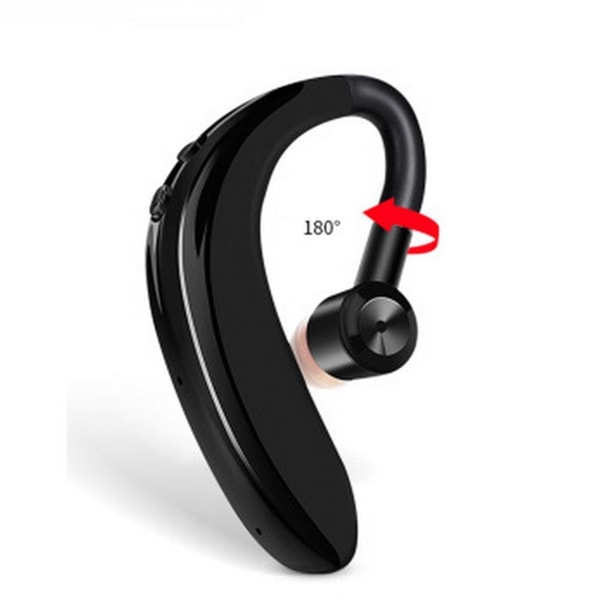 Trådlösa Bluetooth-hörlurar med öronkrok, enkel design, lång batteritid, blå