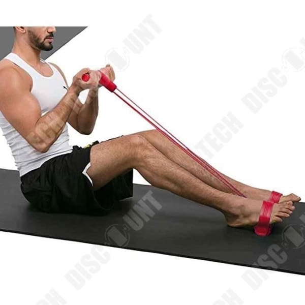 TD® Sport Hjemmeudstyr, Multifunktionel Spændingsreb, Abs Ben Modstandstræning, Sit Up 4 Rør