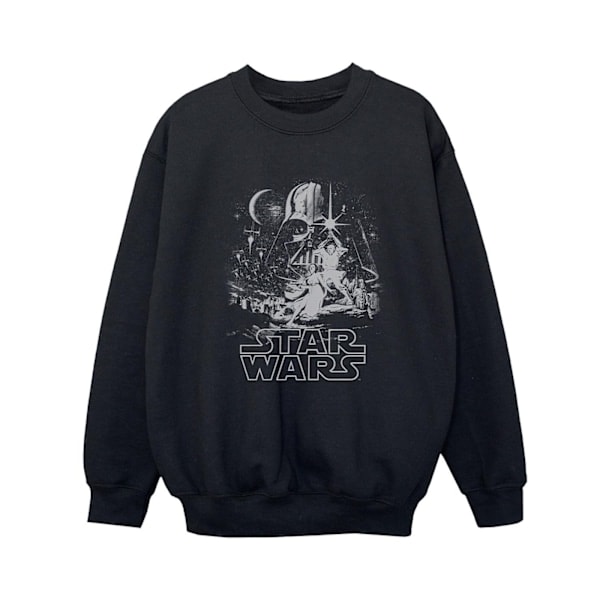 Star Wars Drenge New Hope Poster Sweatshirt 12-13 År Sort Sort 12-13 År