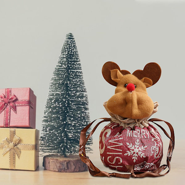Julväska Jul Eve Väska Äppelväska Kreativ Handväska Tomte Snögubbe Godisväska