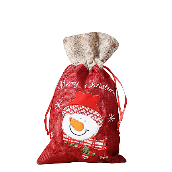 Julväska Jul Eve Väska Äppelväska Kreativ Handväska Tomte Snögubbe Godisväska