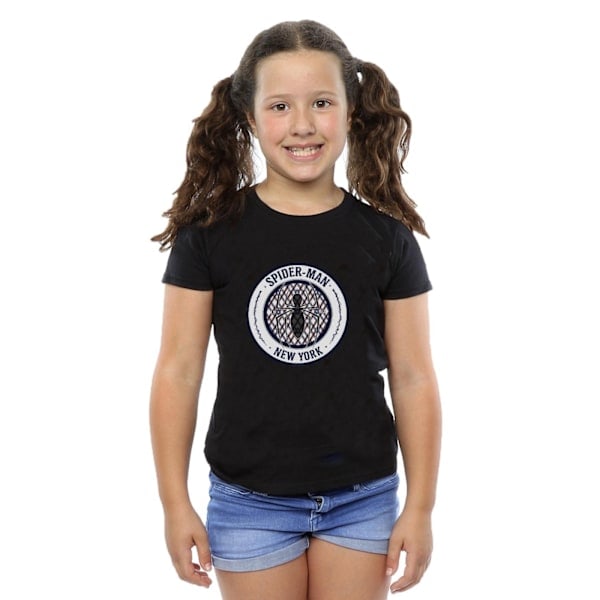 Marvel Girls Spider-Man New York 62 Bomulls-T-shirt 7-8 År Svart 7-8 År