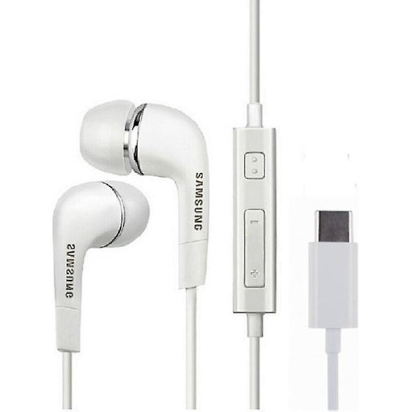 REMAKE Samsung EHS64AVFWE Headset USB-C In-Ear Høretelefoner til Smartphone - Hvid
