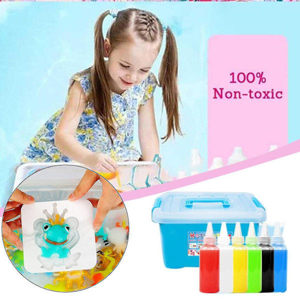 REMAKE Magiska DIY Vattenalv Leksaker, Cartoon Stil Sensoriska Leksaker för Barn, Giftfria Leksaker D5t 12 Färg Set