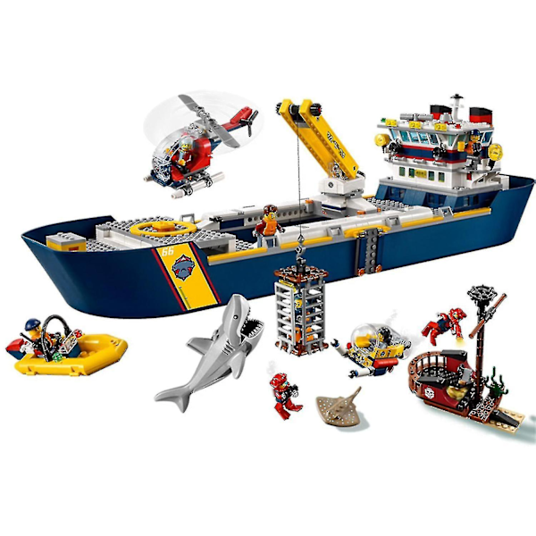 REMAKE 11617 City Ocean Research Vessel Exploration Base Set Compatible in stock