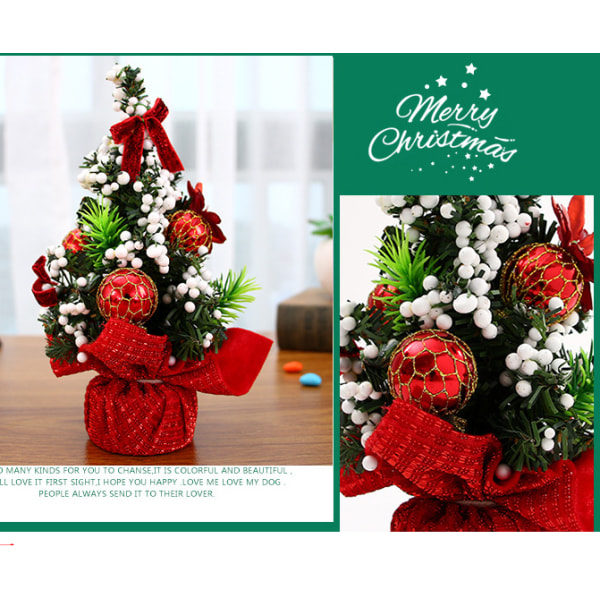 Baubles Tree 20cm Mini Julgran Dekorativ Julgran Julafton