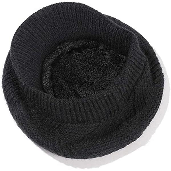 REMAKE Damer vinter varm beanie hæklet slouchy beanie strikkede beanies med