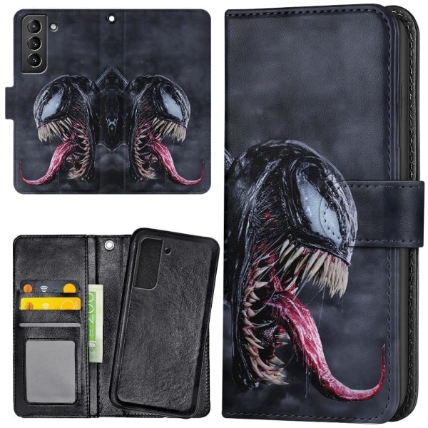 Samsung Galaxy S21 FE 5G - Plånboksfodral/Skal Venom flerfärgad
