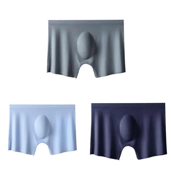 REMAKE 3-pack Sommar Herr Boxers Is Silke Sömlös Sexig Underkläder Man U