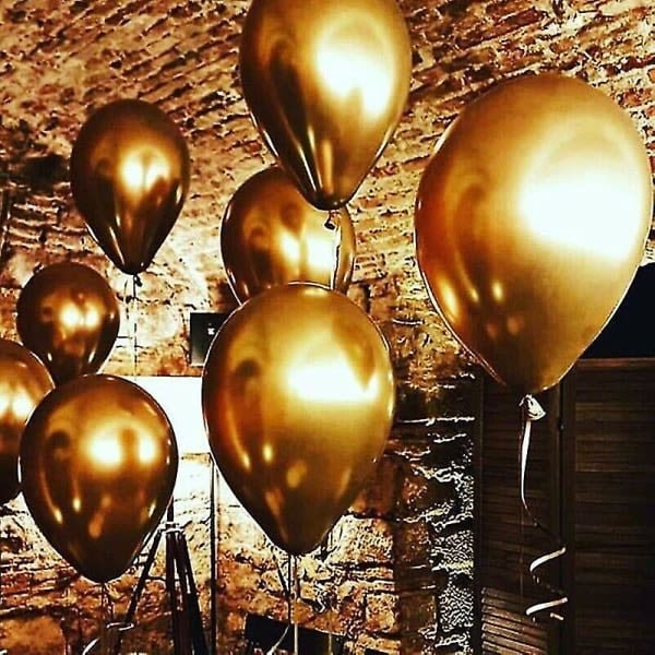 100 stk. guld perle latex balloner metalliske helium balloner til bryllup fødselsdagsfest