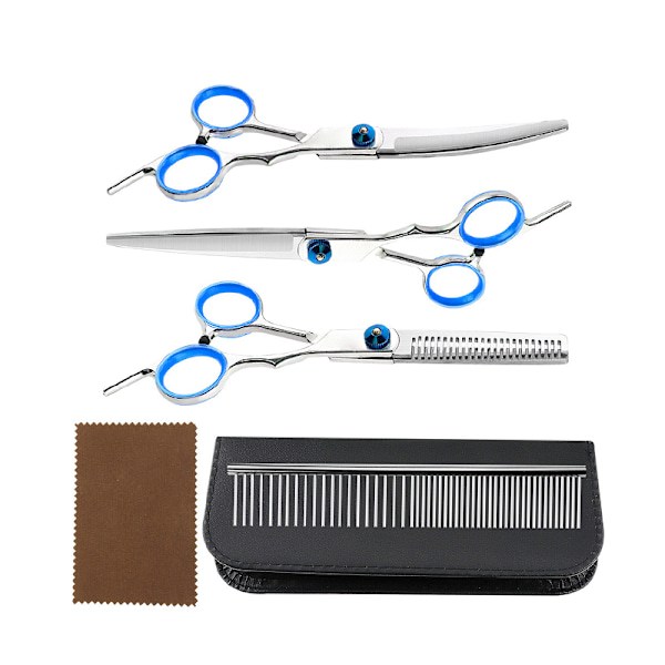Professionell Frisörsax Set - 6 Tum F2 Böjda Blad
