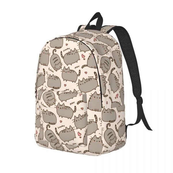 Kawaii Pusheen Merch Ryggsäckar för Flickor Söta Katter Skolväska Mellanstadiet Gymnasium College Student Bokväska Tonåringar Dagryggsäck Present stil 1 40x30x14 ...