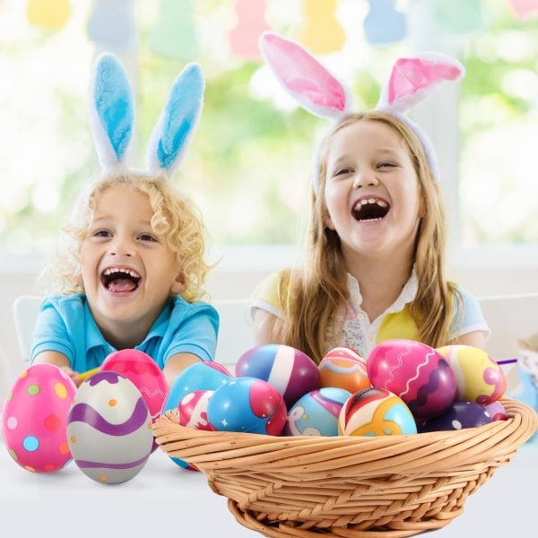 12-pack Påskägg Squishy Leksaker, Påskkorg Fyllning Långsamt Stigande Stress Squishies