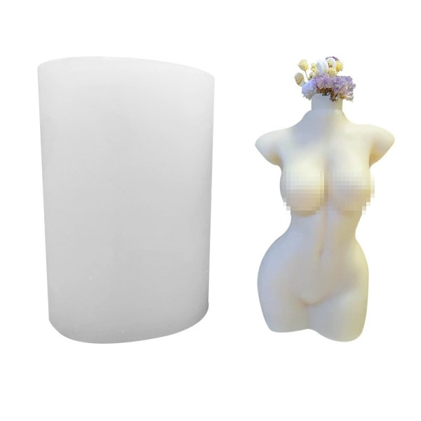 DIY Silikon Ljusform - Silikonform Kvinnokropp 11 cm