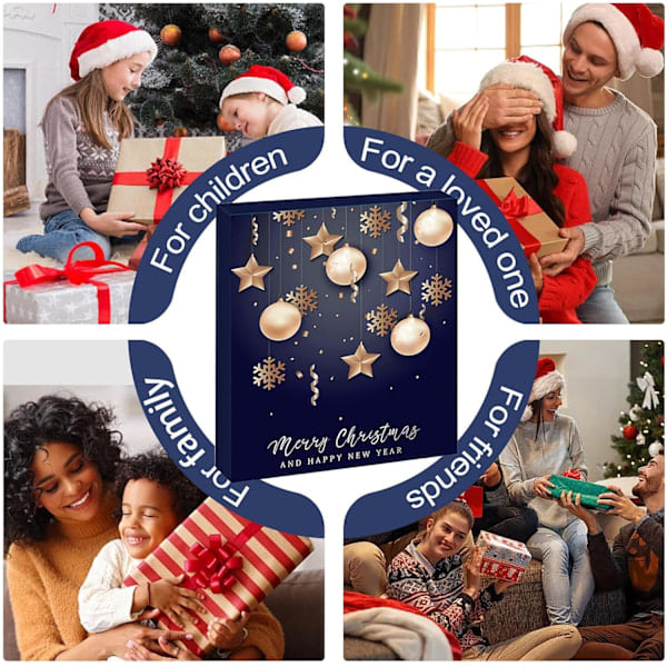 REMAKE Julkalender Smycken 2024, Adventskalender 2024 | Jul 2024 Nedräkningskalender Örhängen Armband