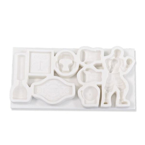 Kreativ Bokser Formet Fondant Kage Silikonform Bageri Choco