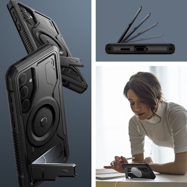 REMAKE Tech-Protect Galaxy S24 Deksel Kevlar MagSafe Svart