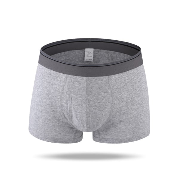 Mäns Bomullsboxershorts Mjuka Andningsbara Underkläder 4-pack L