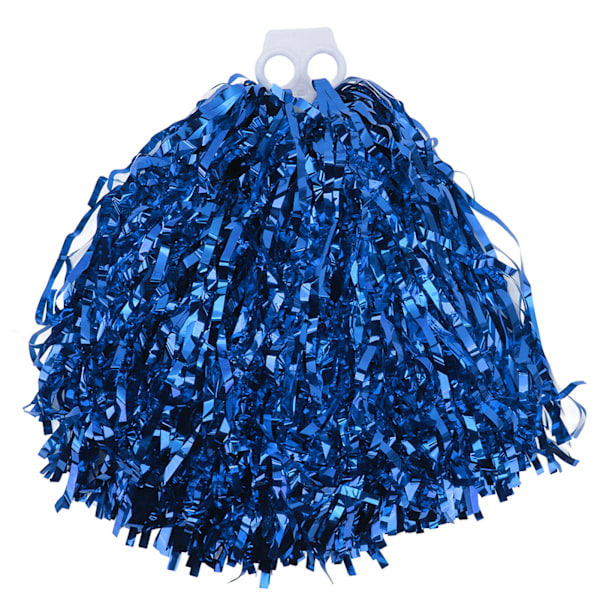 2 stk Cheerleading Pom Poms med Hard Handle Håndholdt Party Shakers for Danseskole Sportskamper Lagånd Cheer Blå