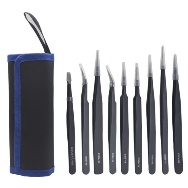 Set - Modellbyggsats - Antistatiska pincetter - Litet kit kompatibelt med elektronikreparation