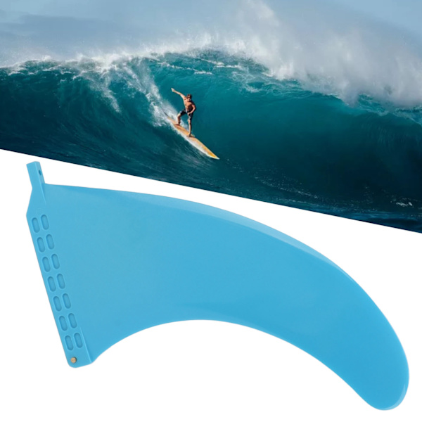 Surfbräda Fin PVC 13.1 tum Blå Thruster Fin Surfingbräda Tillbehör för Longboard Stand Up Paddle
