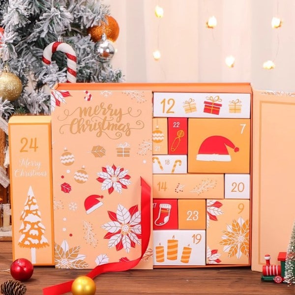 Julekalender Blind Box Juleaften 24 Kalender Fødselsdag Overraskelsesgaveæske (Kun Æske) Stil 3
