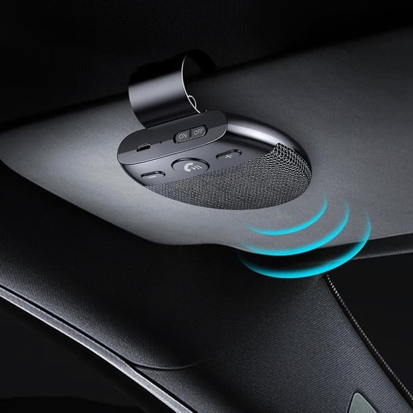 Støjreducerende solskærm trådløs Bluetooth kompatibel 5.0 håndfri bils højttaler