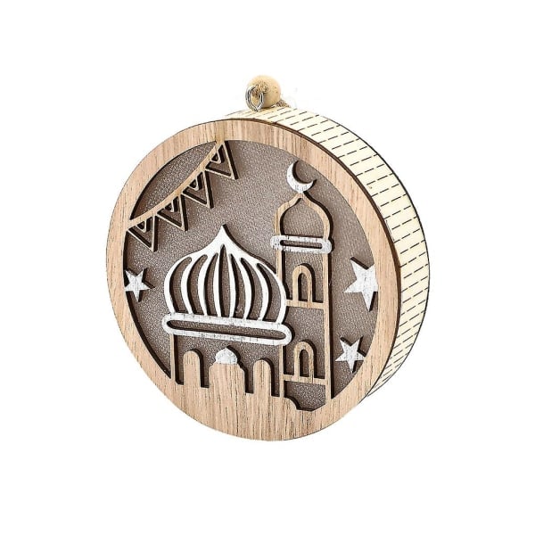 Tre Eid Mubarak LED Lys Nattelampe Nyttår Bursdag Dekorasjon