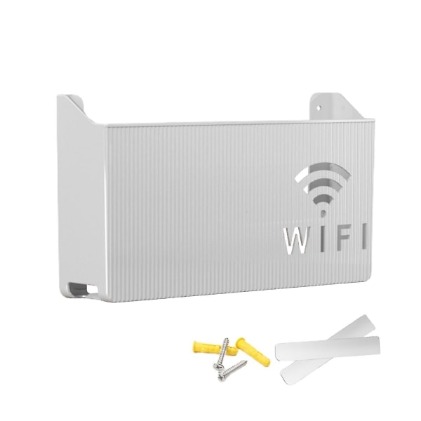Väggmonterad kabelarrangör för Wifi-router, förvaringsbox, hem- och vardagsrumsdekoration