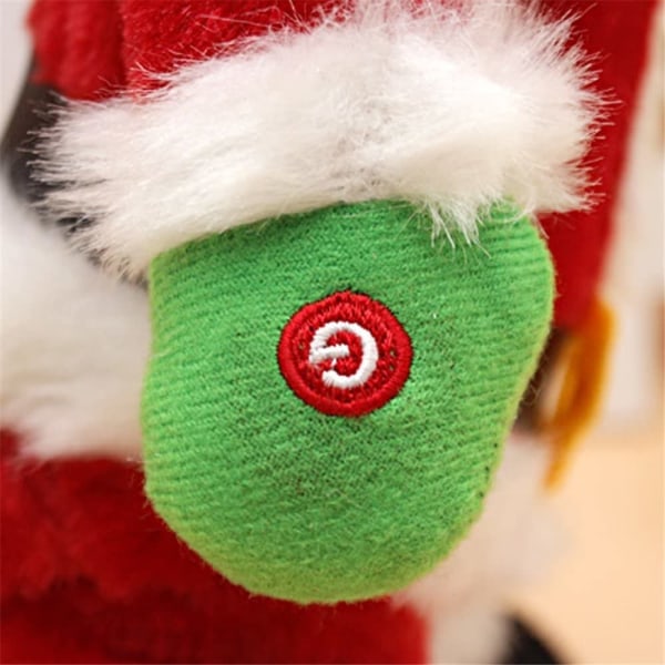 REMAKE Twerking Tomte, Musikalisk Hip-Shakande Tomte Sjungande Dansande Tomte Leksaker Jul Elektriska Dockor för Barn - A