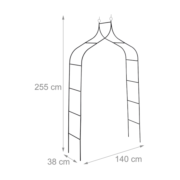 Rosebue 255 cm høj